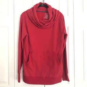 L.L. Bean Flannel-Lined Cowl Neck Shirt